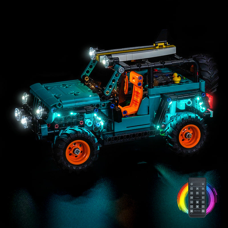 Led Light Kit for LEGO® Jeep® Wrangler Rubicon SUV 42227