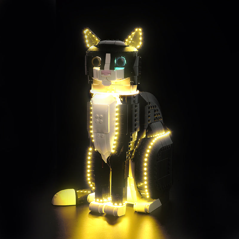 LED Light Kit Compatible with LEGO® Ideas Tuxedo Cat 21349