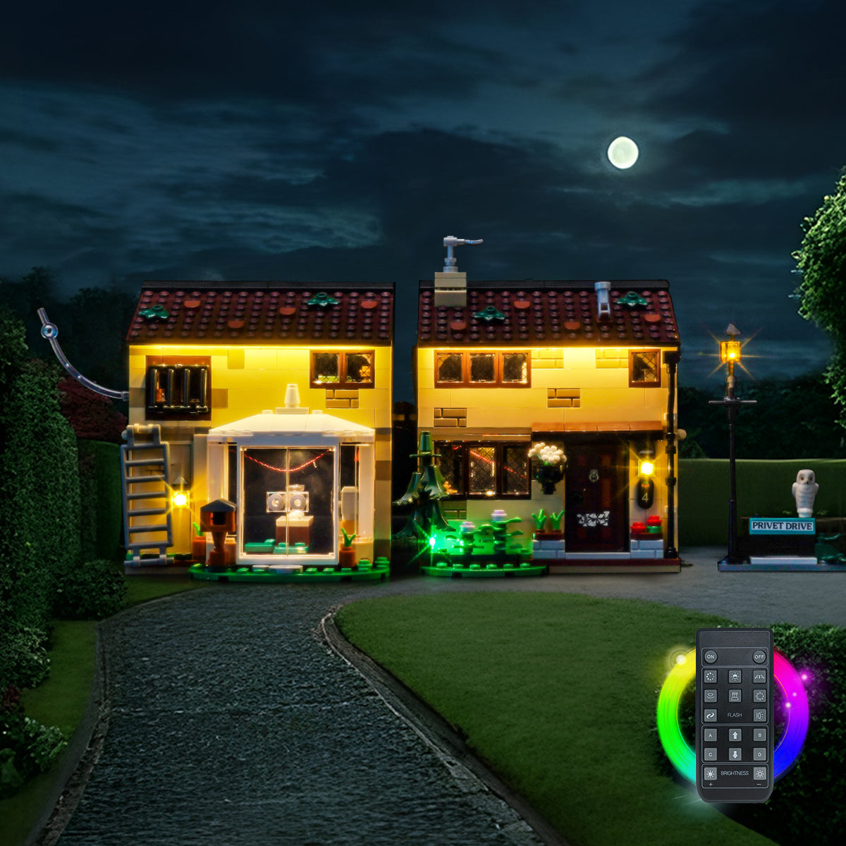 LED Light Kit for LEGO® Harry Potter™ Privet Drive: Aunt Marge’s Visit 76451