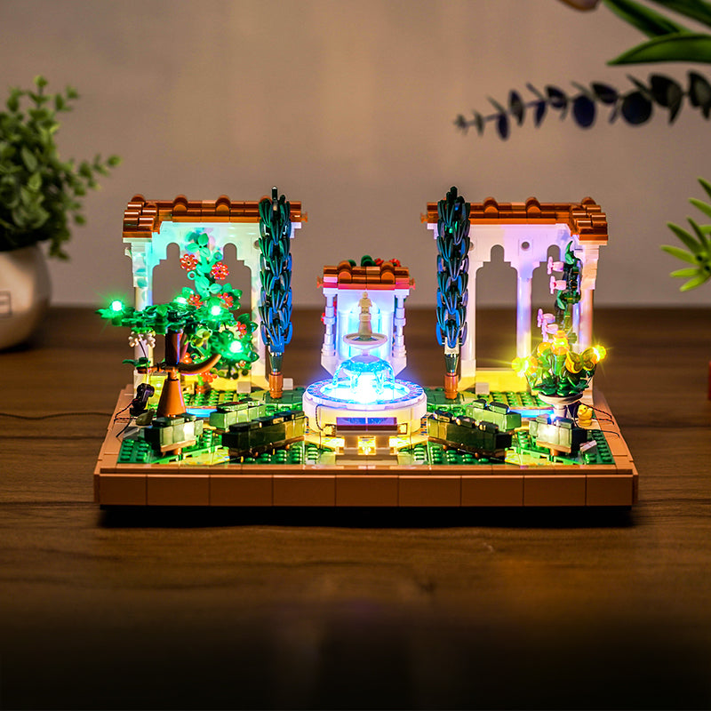 LED Light Kit for LEGO® Icons Fountain Garden 10359