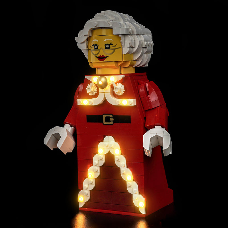Led Light Kit for LEGO® Up-Scaled Mrs. Claus Minifigure 40875