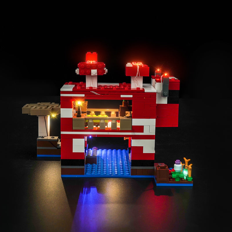 LED Light Kit for LEGO® Minecraft® 21270 The Mooshroom House