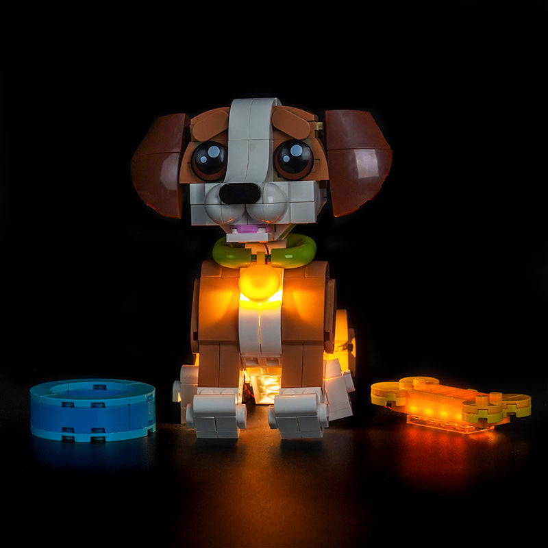 Led Light Kit for LEGO® Cute Animals: Playful Puppy Dog 31382