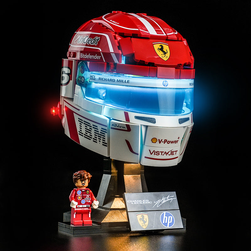 Led Light Kit for LEGO® Scuderia Ferrari HP Charles Leclerc Helmet 43014