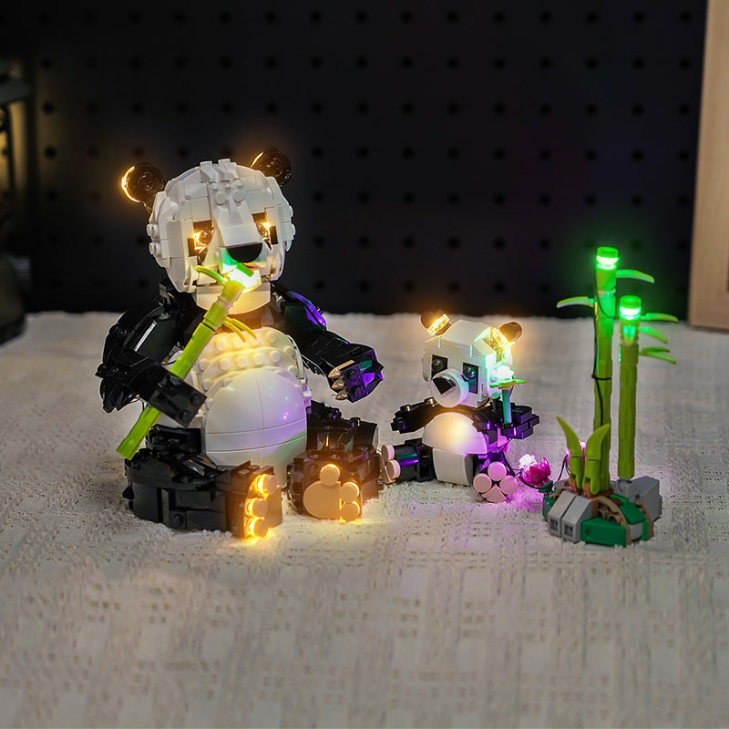 LED Light Kit for LEGO® Creator 3in1 Wild Animals: Panda Family 31165