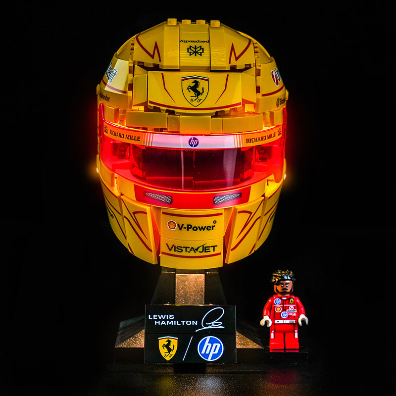 Led Light Kit for LEGO® Scuderia Ferrari HP Lewis Hamilton Helmet 43022