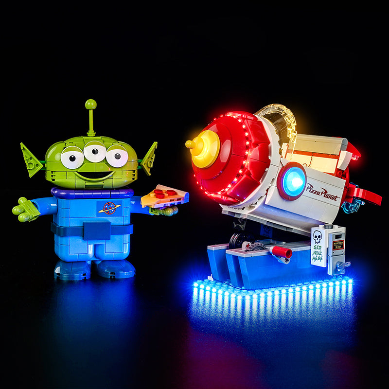 Led Light Kit for LEGO® Alien with Pizza Planet Rocket Ride 43307