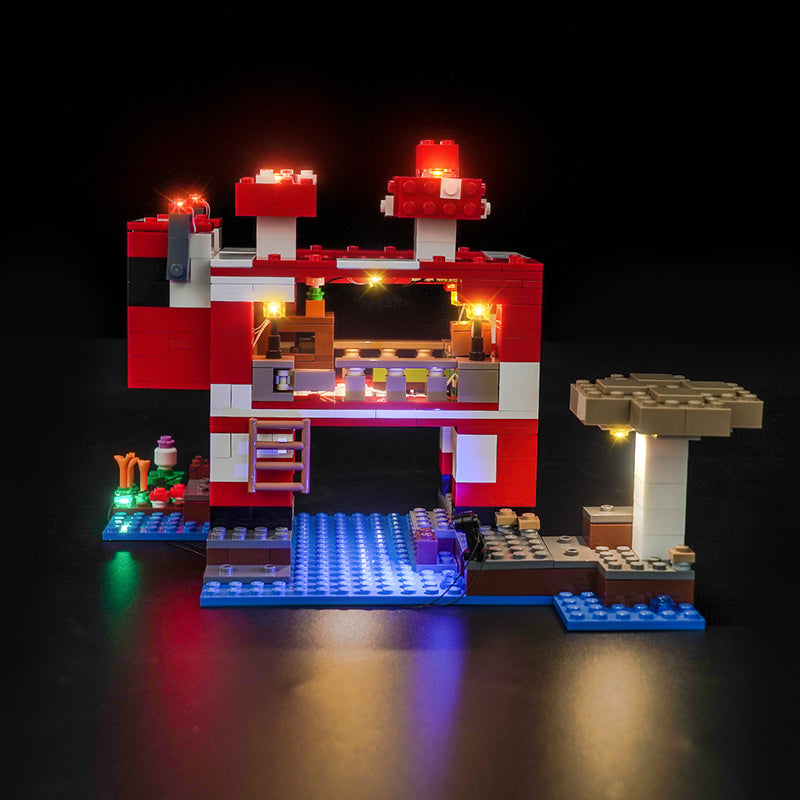 LED Light Kit for LEGO® Minecraft® 21270 The Mooshroom House