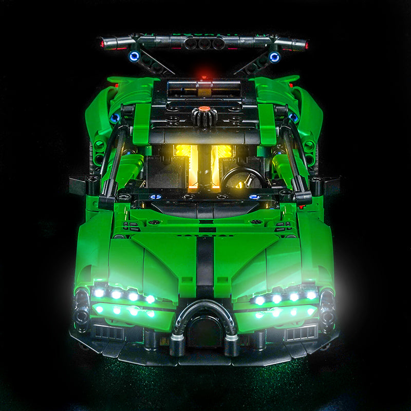 Led Light Kit for LEGO® Green Bugatti Chiron Pur Sport Hypercar 42241
