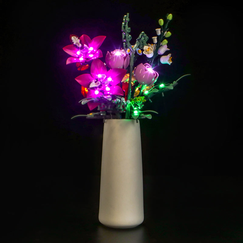 LED Light Kit for LEGO® Botanicals Pretty Pink Flower Bouquet 10342