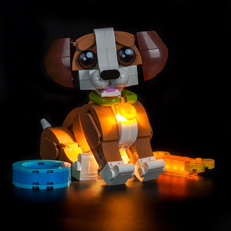Led Light Kit for LEGO® Cute Animals: Playful Puppy Dog 31382