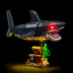 Led Light Kit for LEGO® Fierce Shark with a Treasure Chest 31381