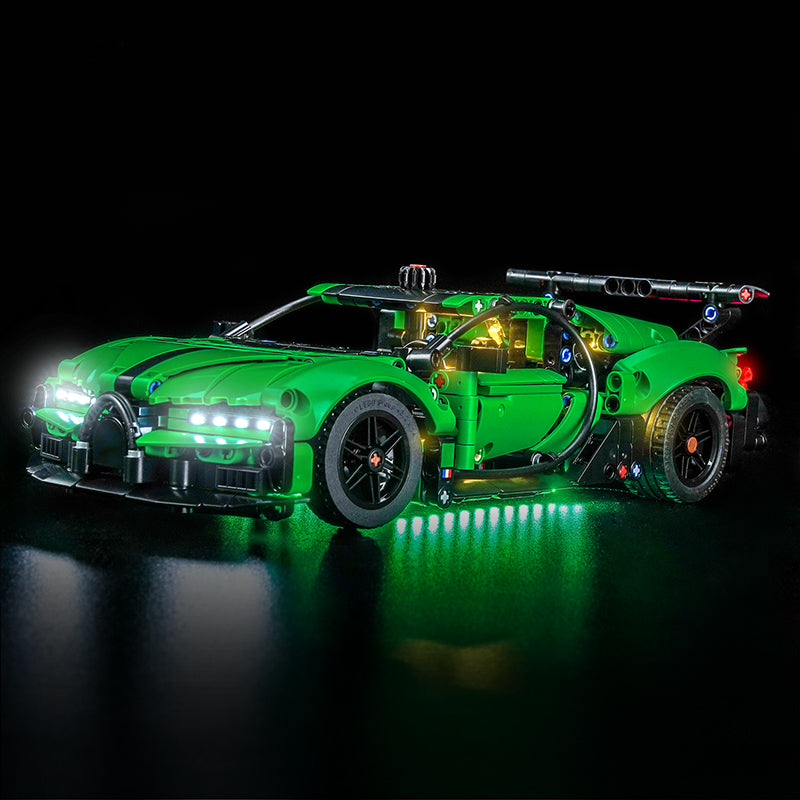 Led Light Kit for LEGO® Green Bugatti Chiron Pur Sport Hypercar 42241