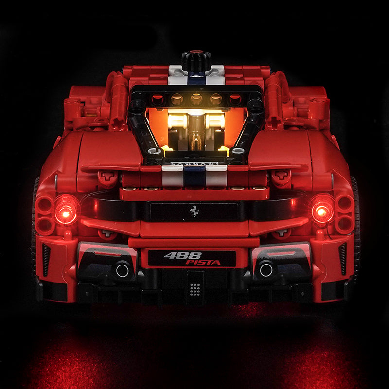 Led Light Kit for LEGO® Ferrari 488 Pista Car 42235