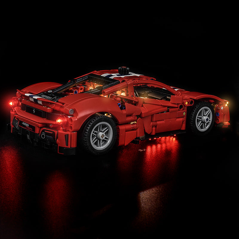 Led Light Kit for LEGO® Ferrari 488 Pista Car 42235