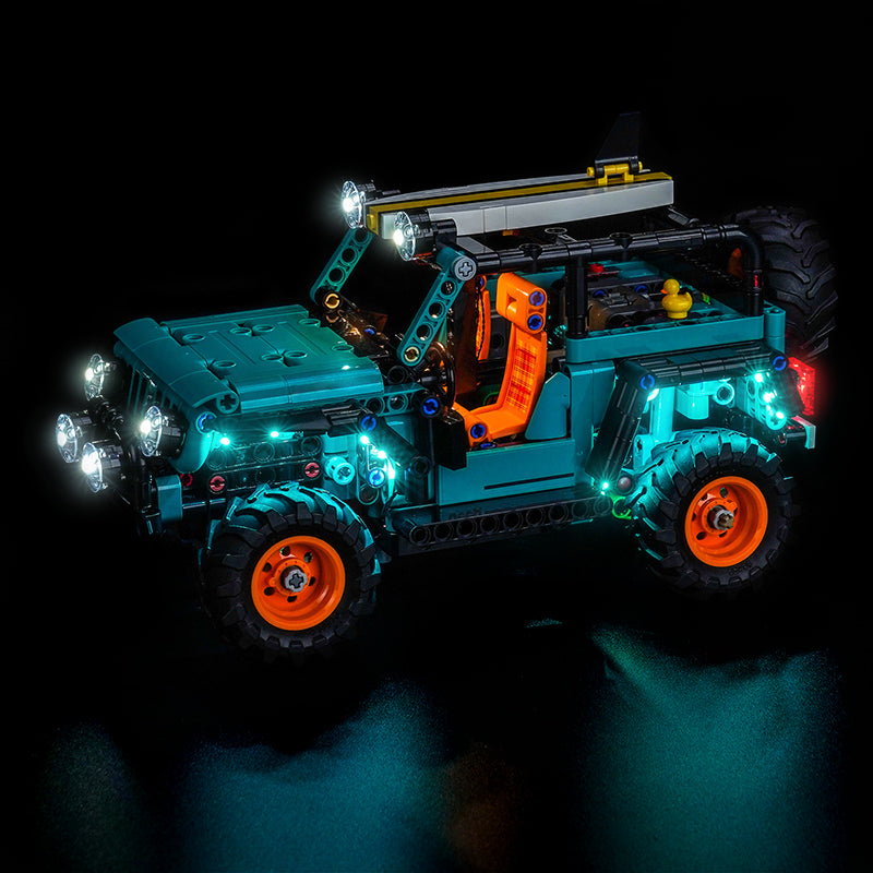 Led Light Kit for LEGO® Jeep® Wrangler Rubicon SUV 42227