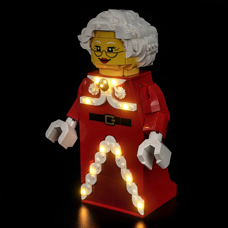 Led Light Kit for LEGO® Up-Scaled Mrs. Claus Minifigure 40875