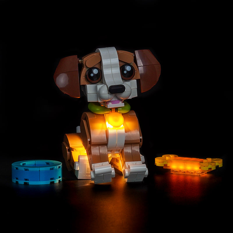 Led Light Kit for LEGO® Cute Animals: Playful Puppy Dog 31382