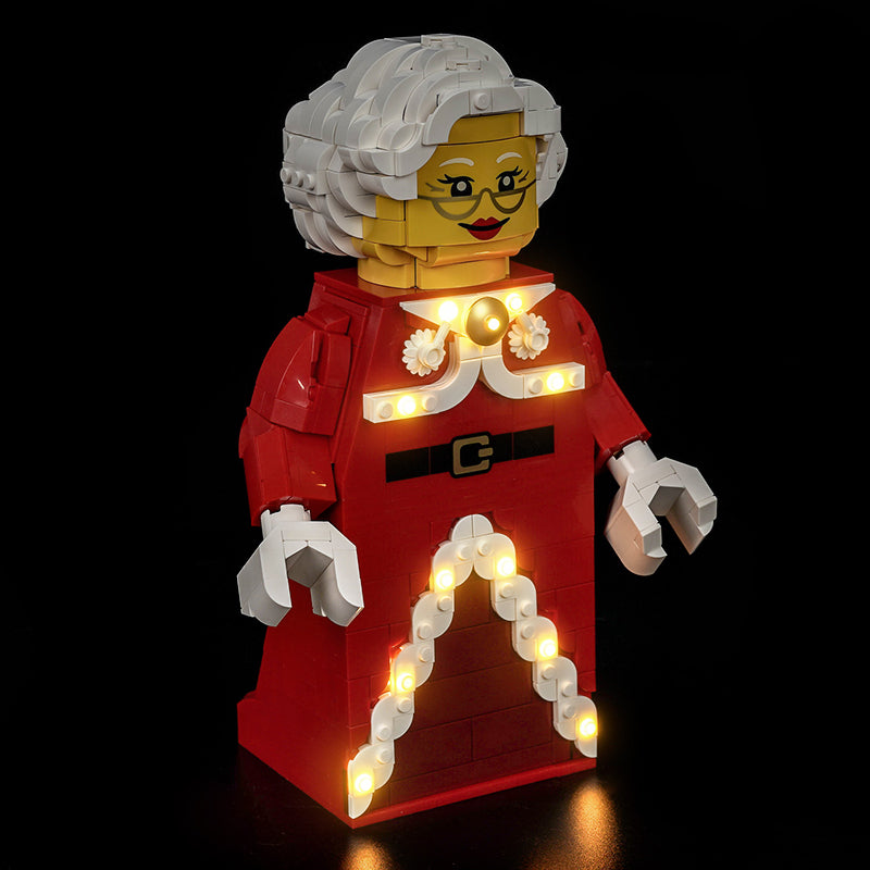 Led Light Kit for LEGO® Up-Scaled Mrs. Claus Minifigure 40875