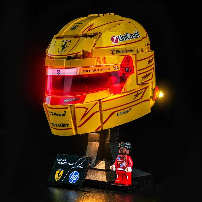 Led Light Kit for LEGO® Scuderia Ferrari HP Lewis Hamilton Helmet 43022
