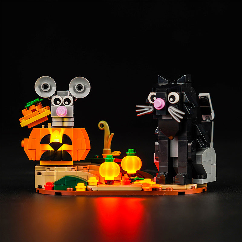 LED Light Kit for LEGO® Seasonal 40570 Halloween Cat & Mouse