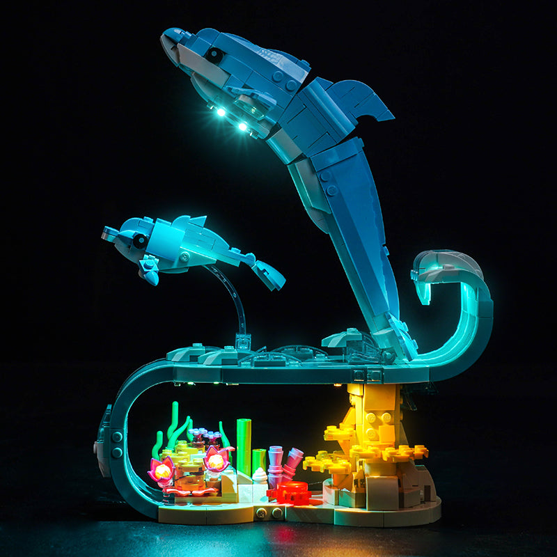 Led Light Kit for LEGO® Sea Animals: Beautiful Dolphins 31385