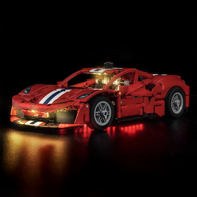 Led Light Kit for LEGO® Ferrari 488 Pista Car 42235