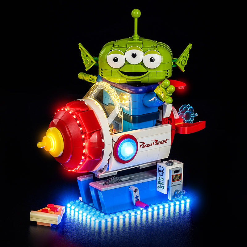 Led Light Kit for LEGO® Alien with Pizza Planet Rocket Ride 43307