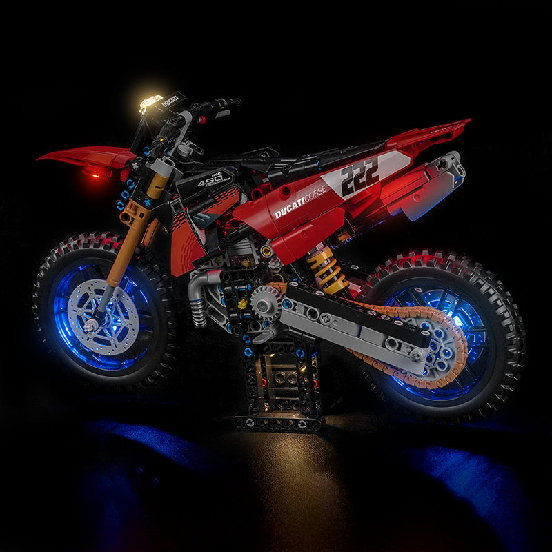 Led Light Kit for LEGO® Ducati Desmo450 MX Factory Motorcycle 42238