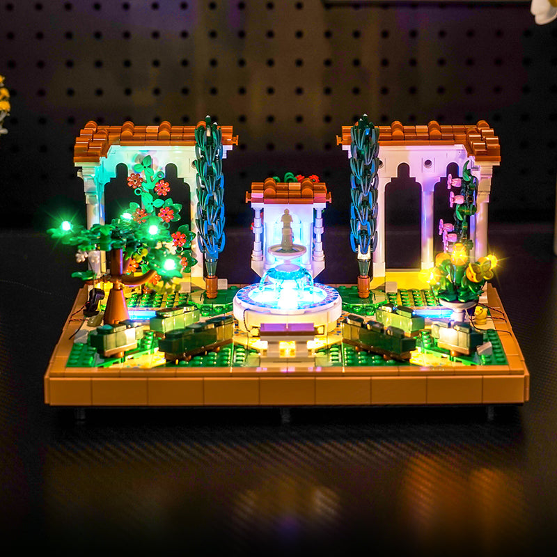 LED Light Kit for LEGO® Icons Fountain Garden 10359