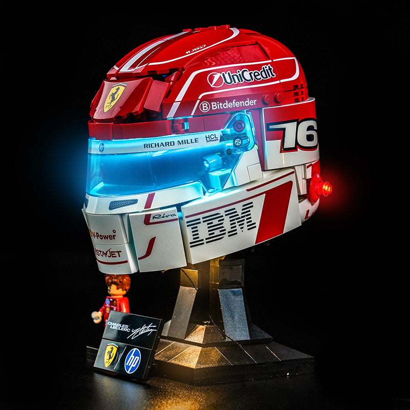 Led Light Kit for LEGO® Scuderia Ferrari HP Charles Leclerc Helmet 43014