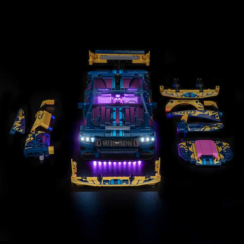 Led Light Kit for LEGO® Custom Garage Ford Mustang GT Car 42236