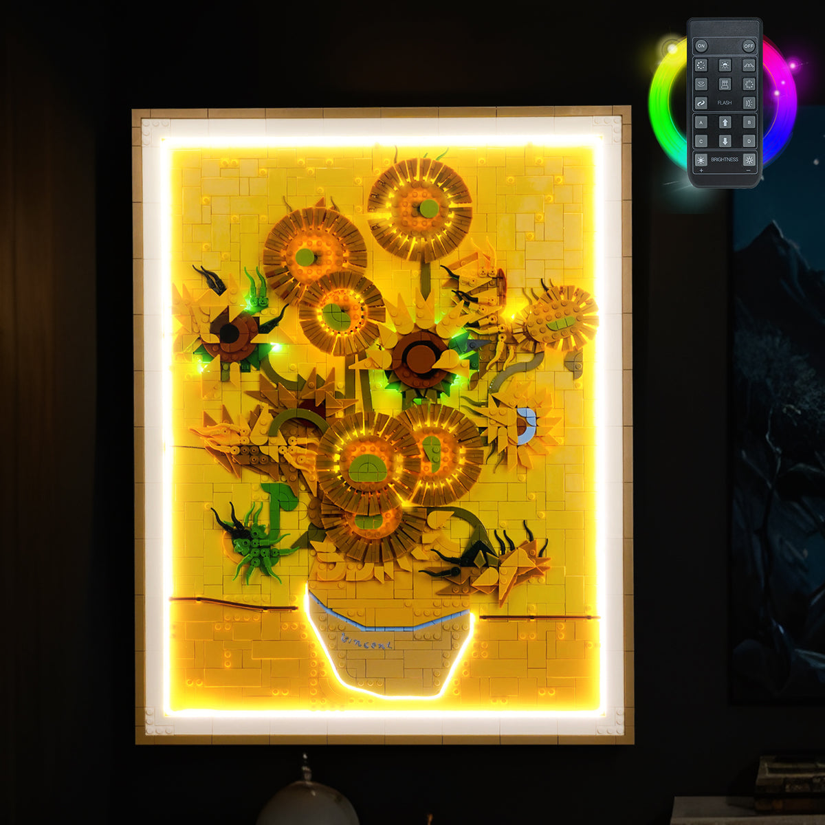 LED Light Kit for LEGO® Art 31215 Vincent van Gogh – Sunflowers