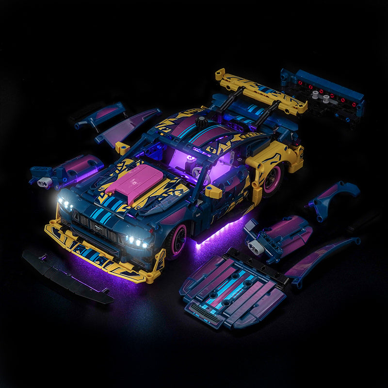 Led Light Kit for LEGO® Custom Garage Ford Mustang GT Car 42236