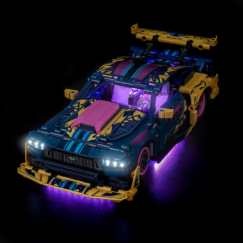 Led Light Kit for LEGO® Custom Garage Ford Mustang GT Car 42236