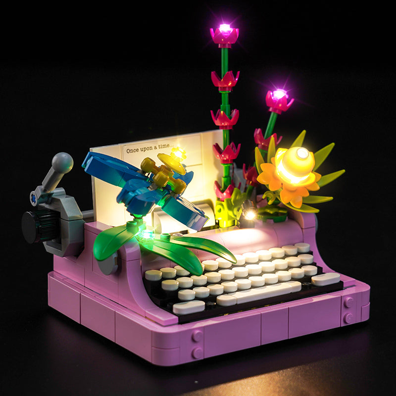 LED Light Kit for LEGO® Creator 3in1 Typewriter with Flowers 31169