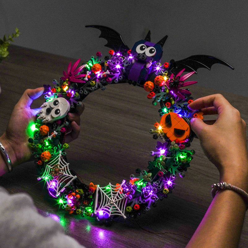 LED Light Kit for LEGO® Seasonal Halloween Wreath 40825