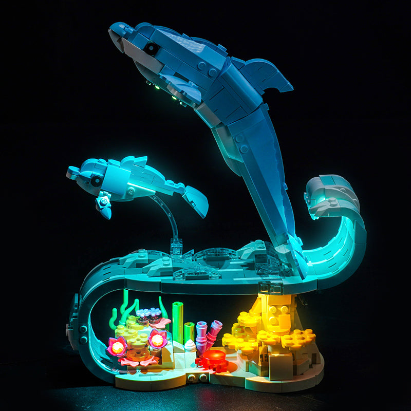 Led Light Kit for LEGO® Sea Animals: Beautiful Dolphins 31385