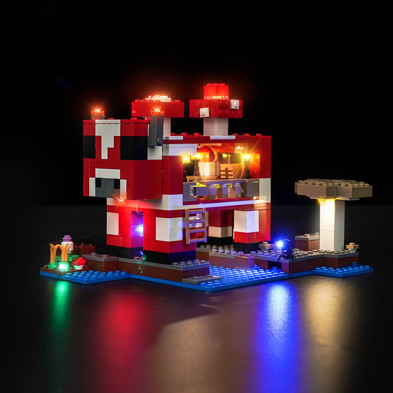 LED Light Kit for LEGO® Minecraft® 21270 The Mooshroom House