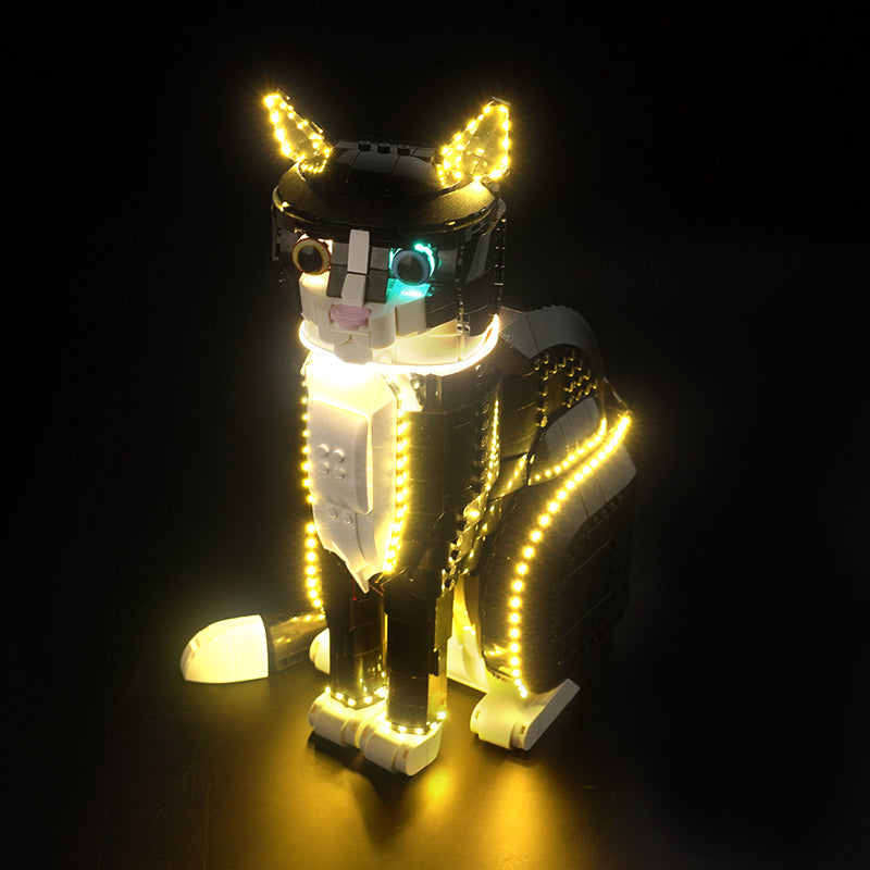 LED Light Kit Compatible with LEGO® Ideas Tuxedo Cat 21349