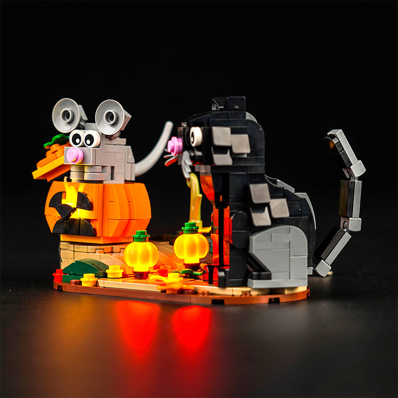 LED Light Kit for LEGO® Seasonal 40570 Halloween Cat & Mouse