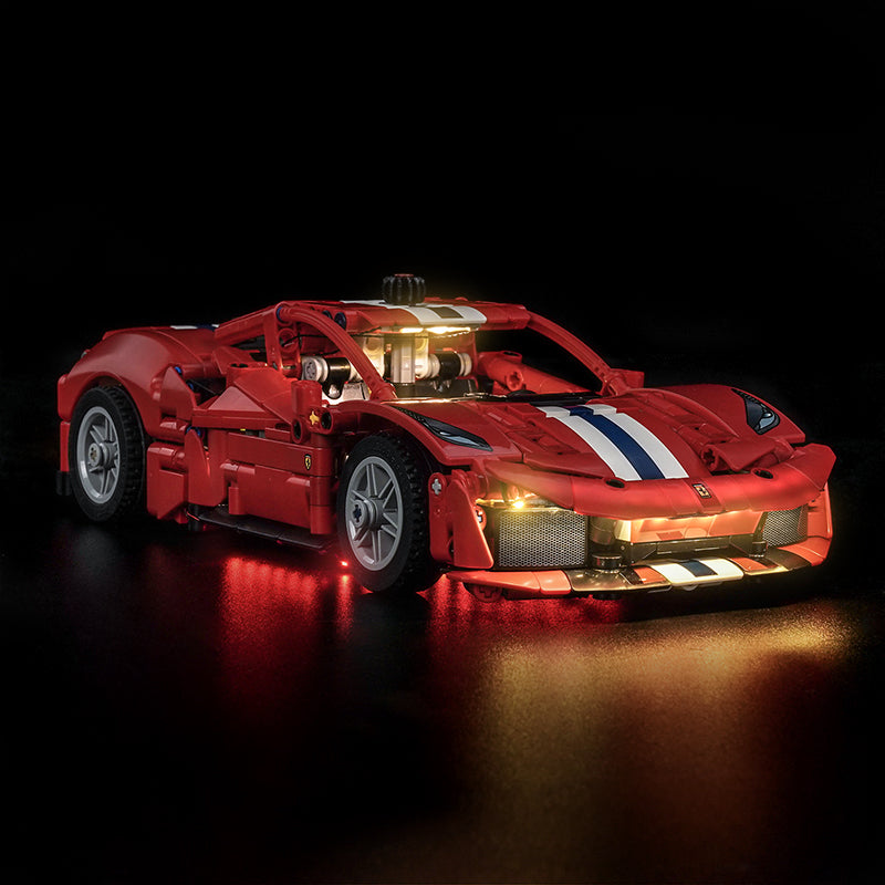 Led Light Kit for LEGO® Ferrari 488 Pista Car 42235