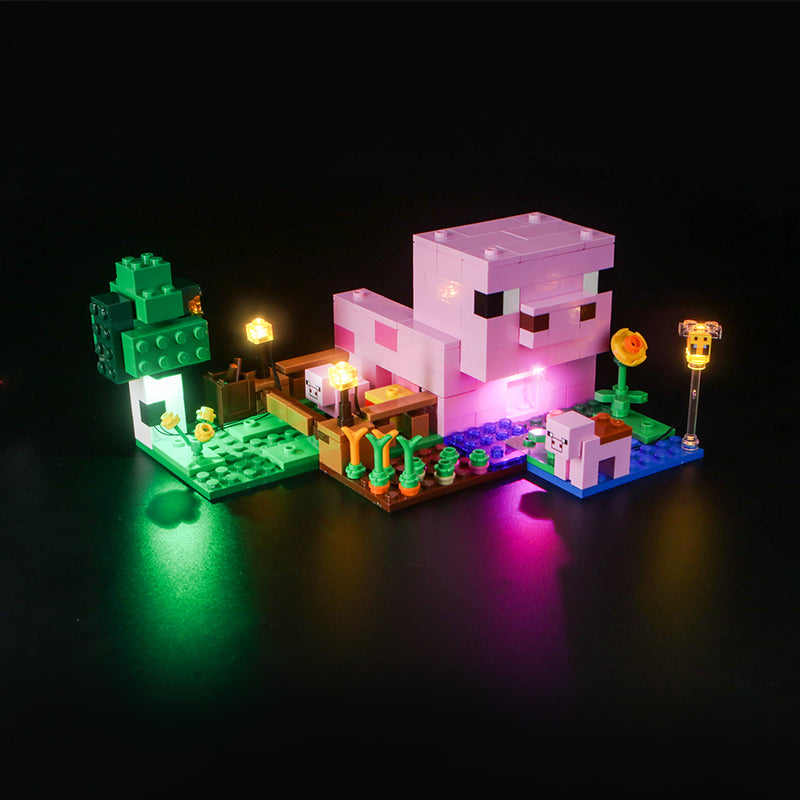 LED Light Kit for LEGO® Minecraft® 21268 The Baby Pig House