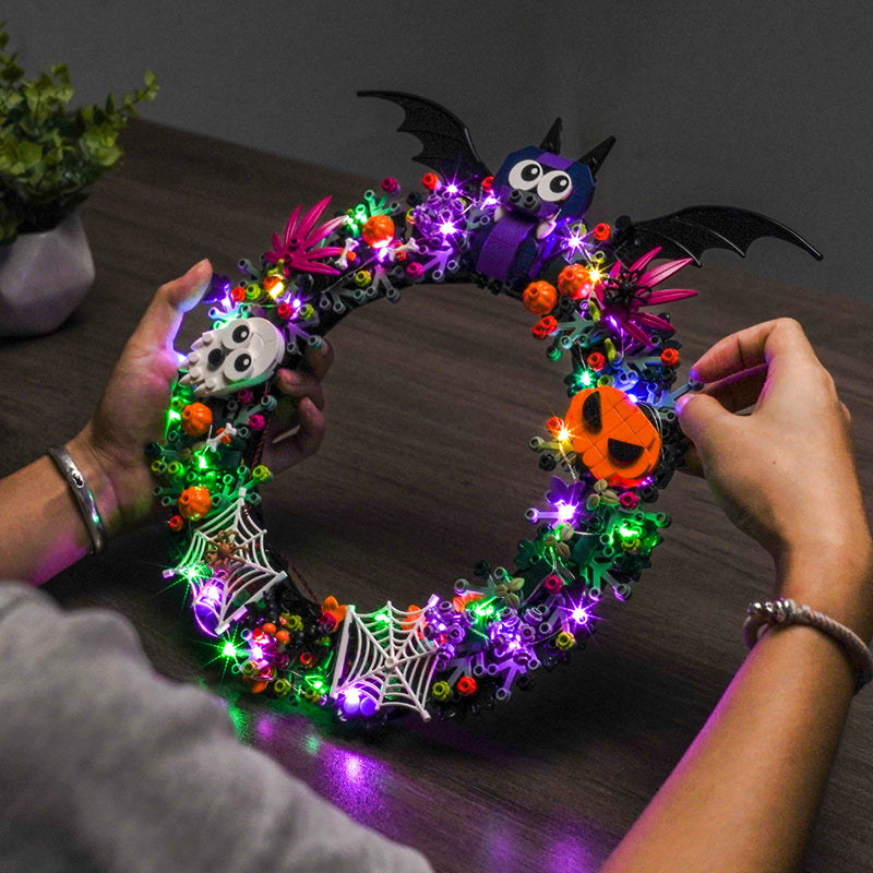 LED Light Kit for LEGO® Seasonal Halloween Wreath 40825