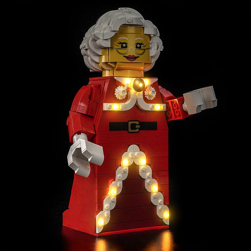 Led Light Kit for LEGO® Up-Scaled Mrs. Claus Minifigure 40875