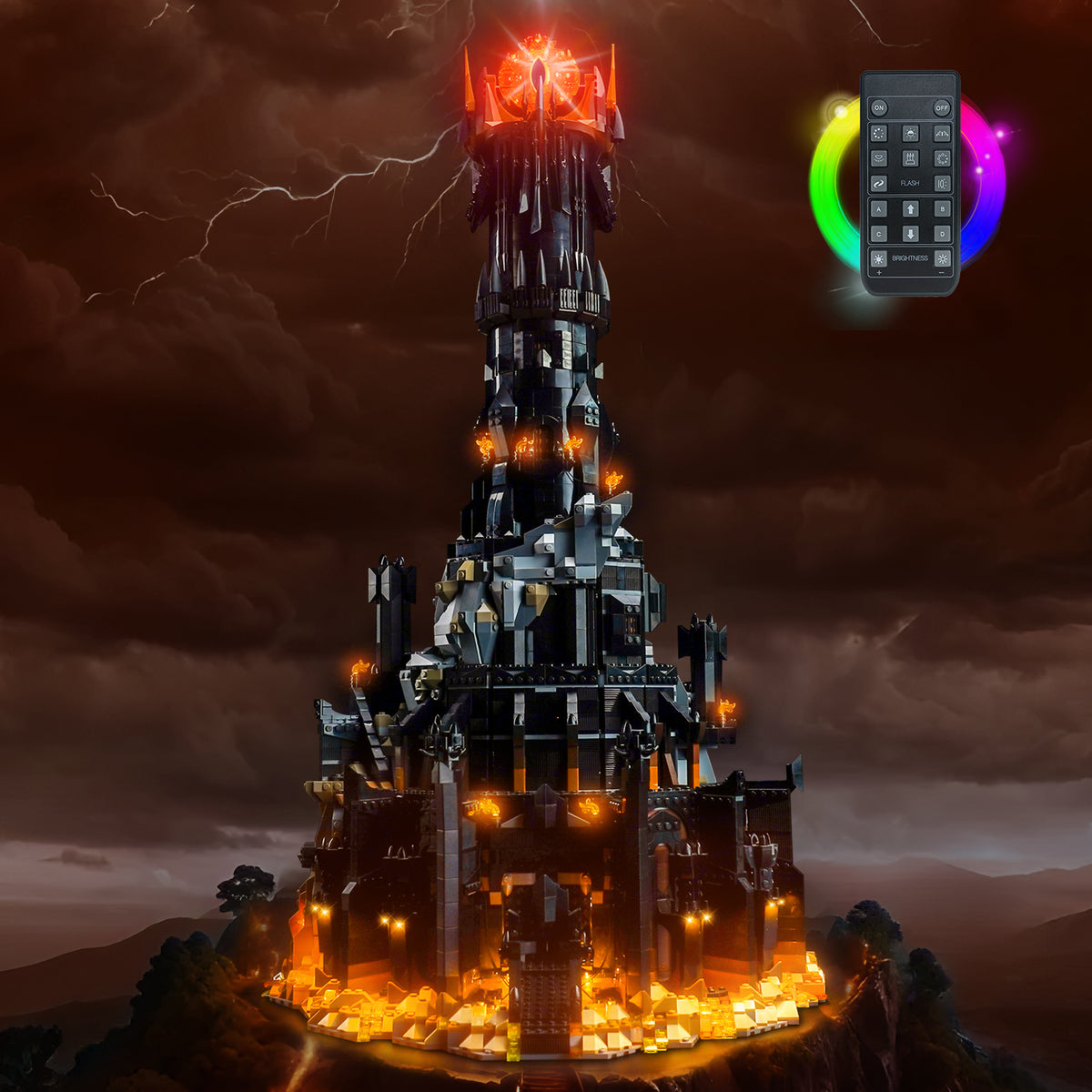 LED Light Kit for LEGO® Icons 10333 The Lord of the Rings: Barad-dûr™