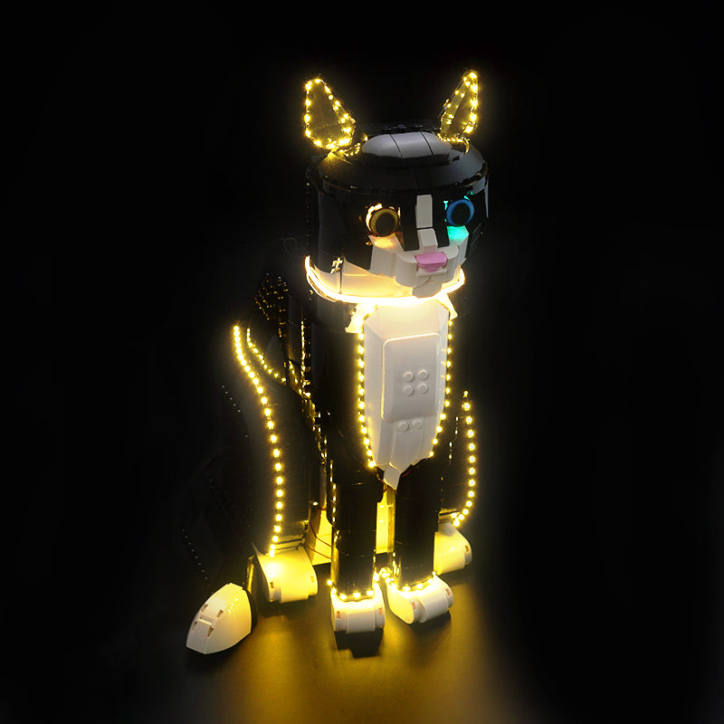 LED Light Kit Compatible with LEGO® Ideas Tuxedo Cat 21349