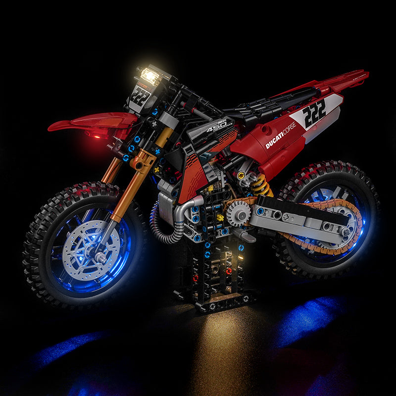 Led Light Kit for LEGO® Ducati Desmo450 MX Factory Motorcycle 42238
