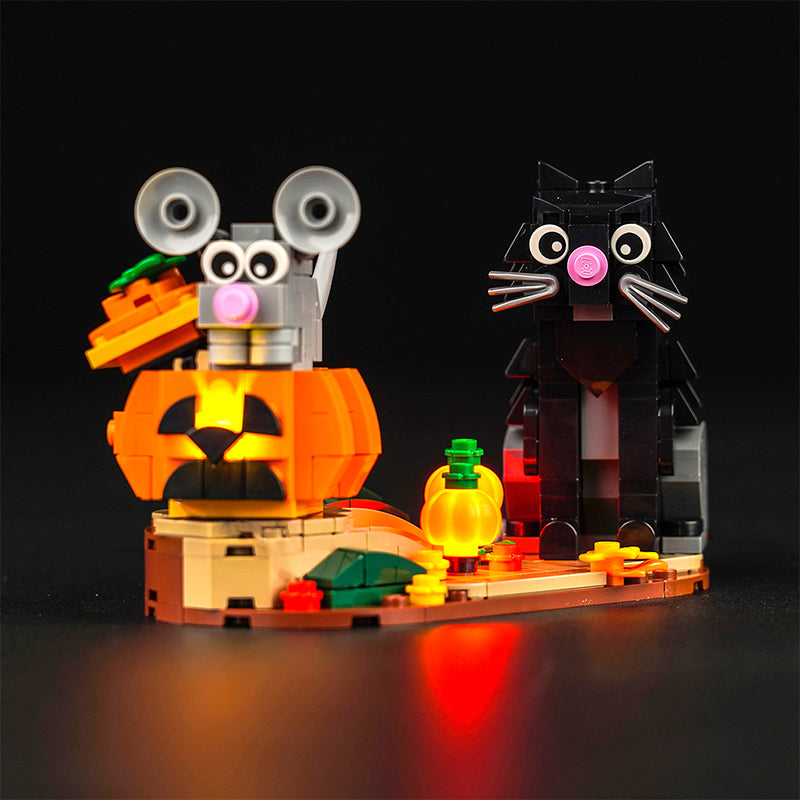LED Light Kit for LEGO® Seasonal 40570 Halloween Cat & Mouse