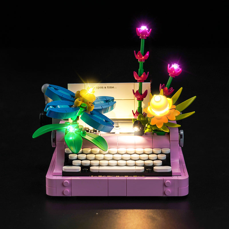 LED Light Kit for LEGO® Creator 3in1 Typewriter with Flowers 31169